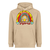 Mushroom Softball Rainbow Heavyweight Hoodie - RanaPortraitStore