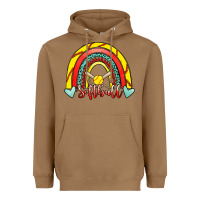 Toasted Coconut Softball Rainbow Heavyweight Hoodie - RanaPortraitStore