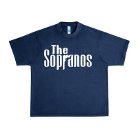 Navy the sopranos Urban Heavy Tee - DesigneFamous