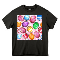 Asphalt Easter Eggs Seamless Pattern Heavy Core Tee - BundleAndBundleShop