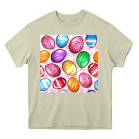 Mossy Easter Eggs Seamless Pattern Heavy Core Tee - BundleAndBundleShop