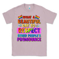 Lilac what a beautiful day to respect other people Classic Tee - FaDigitalArtStudio