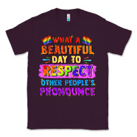 Plum what a beautiful day to respect other people Classic Tee - FaDigitalArtStudio