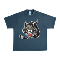 Midnight Navy chicago wolves Urban Heavy Tee - DesigneFamous