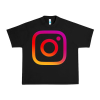 Black instagram Urban Heavy Tee - DesigneFamous
