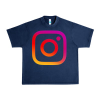 Navy instagram Urban Heavy Tee - DesigneFamous