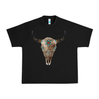 Black Leopard Bull Skull Urban Heavy Tee - Jasminsmagicworld