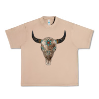 Burro Leopard Bull Skull Urban Heavy Tee - Jasminsmagicworld