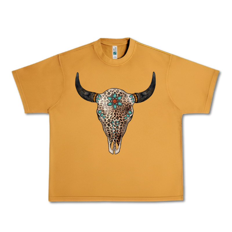 Leopard Bull Skull Urban Heavy Tee by Jasminsmagicworld | Teevron