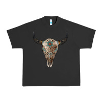 Pigment Black Leopard Bull Skull Urban Heavy Tee - Jasminsmagicworld