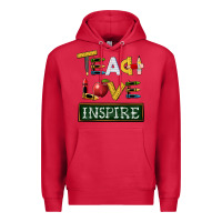 Cardinal teach love inspire Premium Hoodie - BarkalooDesign