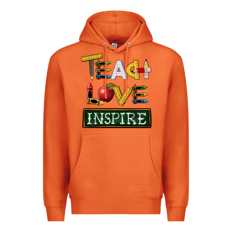 Teach Love Inspire Premium Hoodie by BarkalooDesign | Teevron