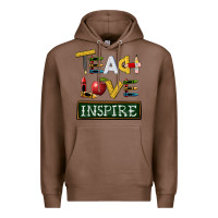 Chestnut teach love inspire Premium Hoodie - BarkalooDesign