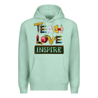 Seafoam teach love inspire Premium Hoodie - BarkalooDesign