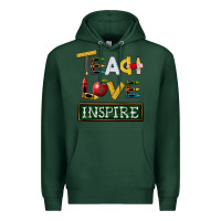 Sports Green teach love inspire Premium Hoodie - BarkalooDesign