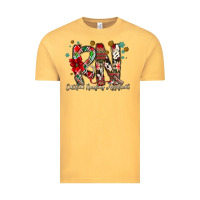Vintage Mustard RN Licensed Practical Nurse Vintage Tee - CowhideDigitalArt