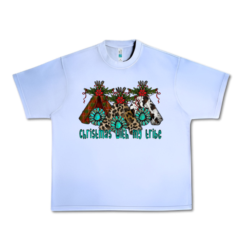 Christmas With Tribe Urban Heavy Tee by CowhideDigitalArt | Teevron