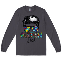 Smoke autism dad Long Sleeve Tee - CowhideDigitalArt