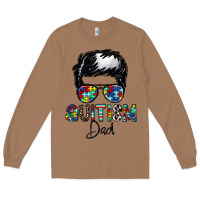 Toasted Coconut autism dad Long Sleeve Tee - CowhideDigitalArt