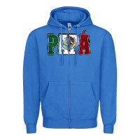 True Royal Mexican Flag Papá Zipper Hoodie - Jasminsmagicworld