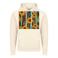 Vintage Artic western sunflower cactus serape and cowhide Vintage Hoodie - Artiststas