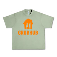 Oil Green Grubhub t-shirt Urban Heavy Tee - DesigneFamous