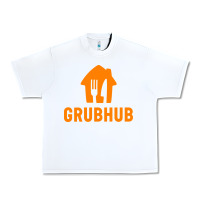 White Grubhub t-shirt Urban Heavy Tee - DesigneFamous