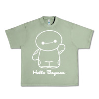 Oil Green hello baymax Urban Heavy Tee - DesigneFamous