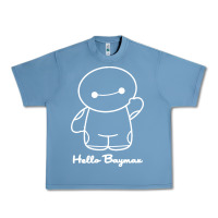 Pebble Blue hello baymax Urban Heavy Tee - DesigneFamous