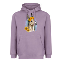 Lavender Sunflower Baby Donkey Heavyweight Hoodie - RanaPortraitStore