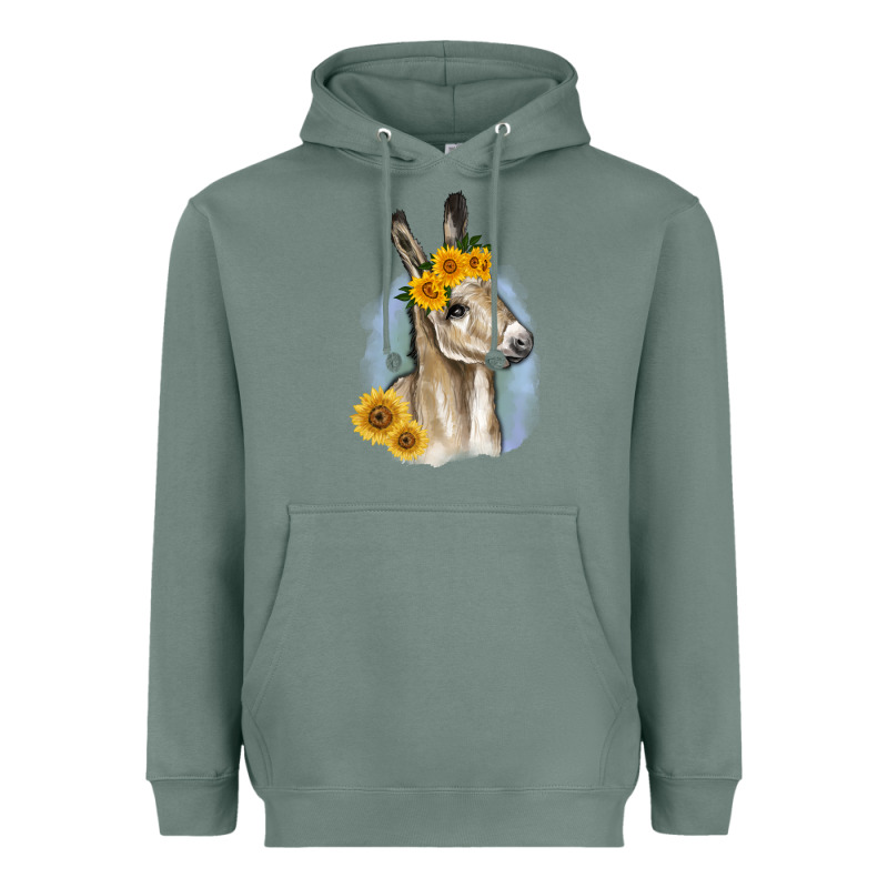 Sunflower Baby Donkey Heavyweight Hoodie by RanaPortraitStore | Teevron