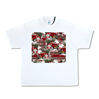White vintage christmas car pattern Urban Heavy Tee - CowhideDigitalArt