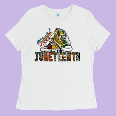 Steppin Into Juneteenth Ladies Tee Designed By Sublimationcraftshop
