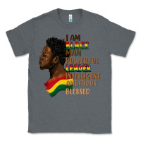 Charcoal Heather I am black man Classic Tee - FaDigitalArtStudio