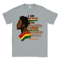 Heather Grey I am black man Classic Tee - FaDigitalArtStudio