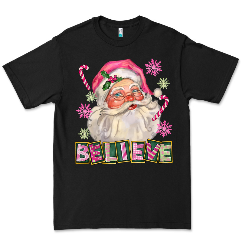 Pink Believe Santa Christmas Premium Tee by FaDigitalArtStudio | Teevron