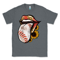 Charcoal Heather Baseball Tongue Classic Tee - Jasminsmagicworld