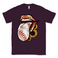 Plum Baseball Tongue Classic Tee - Jasminsmagicworld