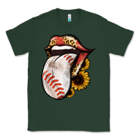Sports Green Baseball Tongue Classic Tee - Jasminsmagicworld