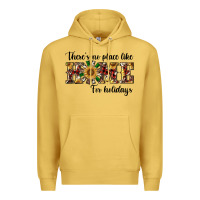 Antique Gold there's no place like home for holidays Premium Hoodie - RanaPortraitStore