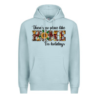 Blue Mist there's no place like home for holidays Premium Hoodie - RanaPortraitStore