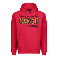 Cardinal there's no place like home for holidays Premium Hoodie - RanaPortraitStore