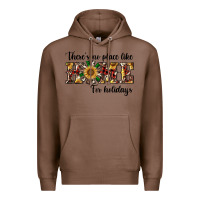 Chestnut there's no place like home for holidays Premium Hoodie - RanaPortraitStore