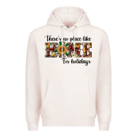 Pale Pink there's no place like home for holidays Premium Hoodie - RanaPortraitStore