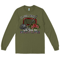 Army Green i'm just a woman who loves her hockey player Long Sleeve Tee - SublimationCraftShop