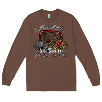 Chestnut i'm just a woman who loves her hockey player Long Sleeve Tee - SublimationCraftShop