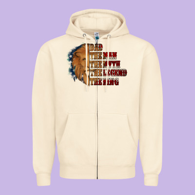Dad The Man The Myth The Legend The King Zipper Hoodie Designed By Jasminsmagicworld