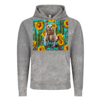 Cloud Rock mama bear with sunflowers and cactus Vintage Hoodie - Artiststas