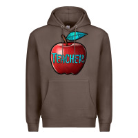 Coffee apple teacher Premium Hoodie - BarkalooDesign
