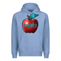 Colony Blue apple teacher Premium Hoodie - BarkalooDesign